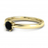 Pierścionek zaręczynowy- czarny diament - p16330zcd - 2