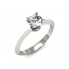 Zaręczynowy pierścionek, platyna, diament - pt20026br_VS_G